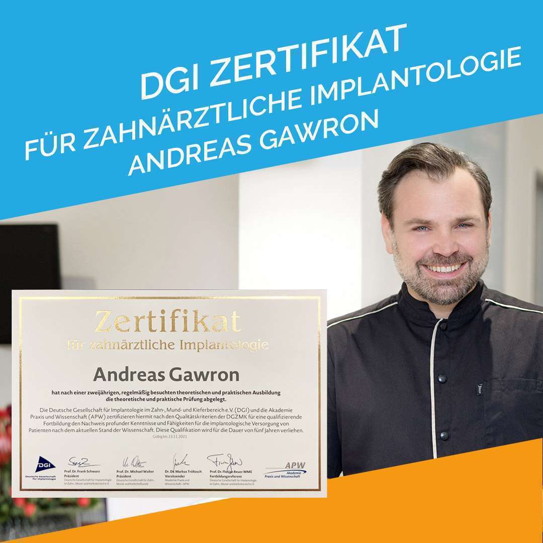 2021-10 Implantologie DGI Zertifikat - Wiesbaden Andreas Gawron